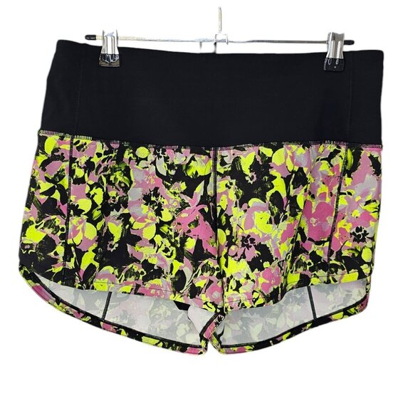 Lululemon Speed Up High-Rise Lined Short 2.5" Inflected Hi-light Yellow Multi, 6 - Picture 1 of 11